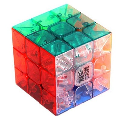 3x3x3 YJ Yulong Transparent Color Stickerless Cube puzzle Moyu 3x3   564792525